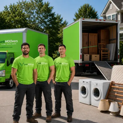 junkMOOvers crew clearing a storage unit in Chicago